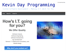 Tablet Screenshot of kevindayprogramming.com